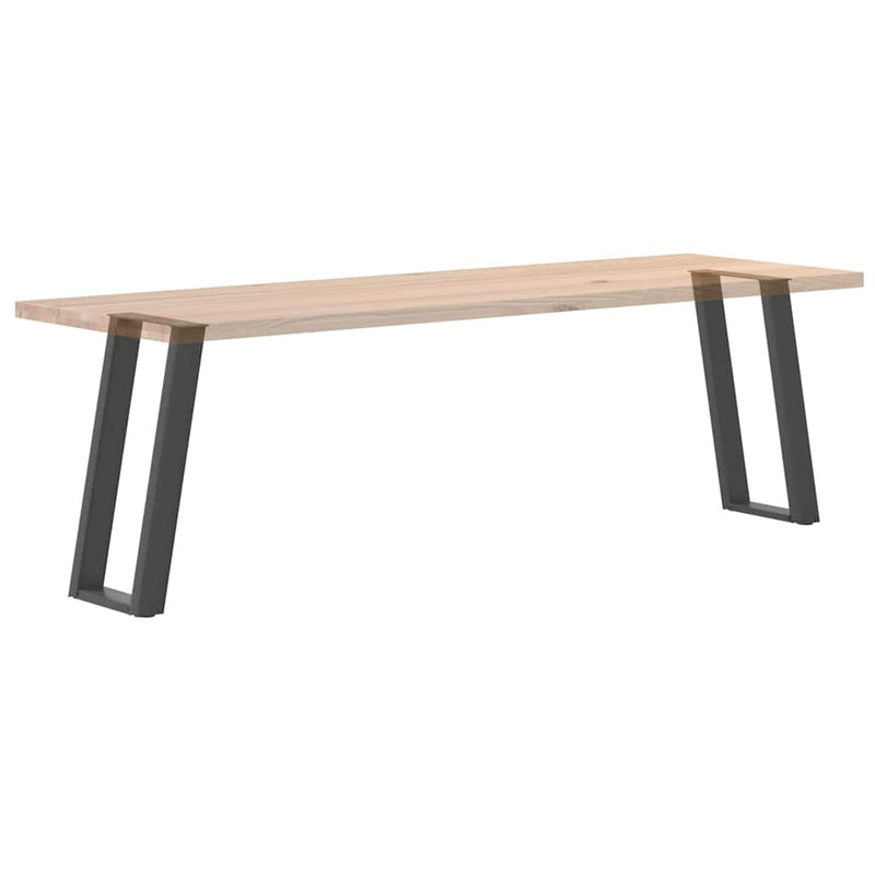 Picioare de masă consolă în formă de U, 2 buc., antracit, 38x(72-73) cm, oțel