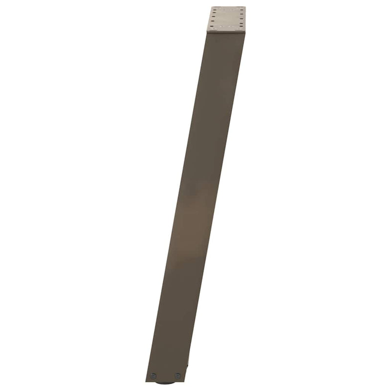 Picioare de masă consolă în formă de U, 2 buc., oțel natural, 38x(72-73) cm
