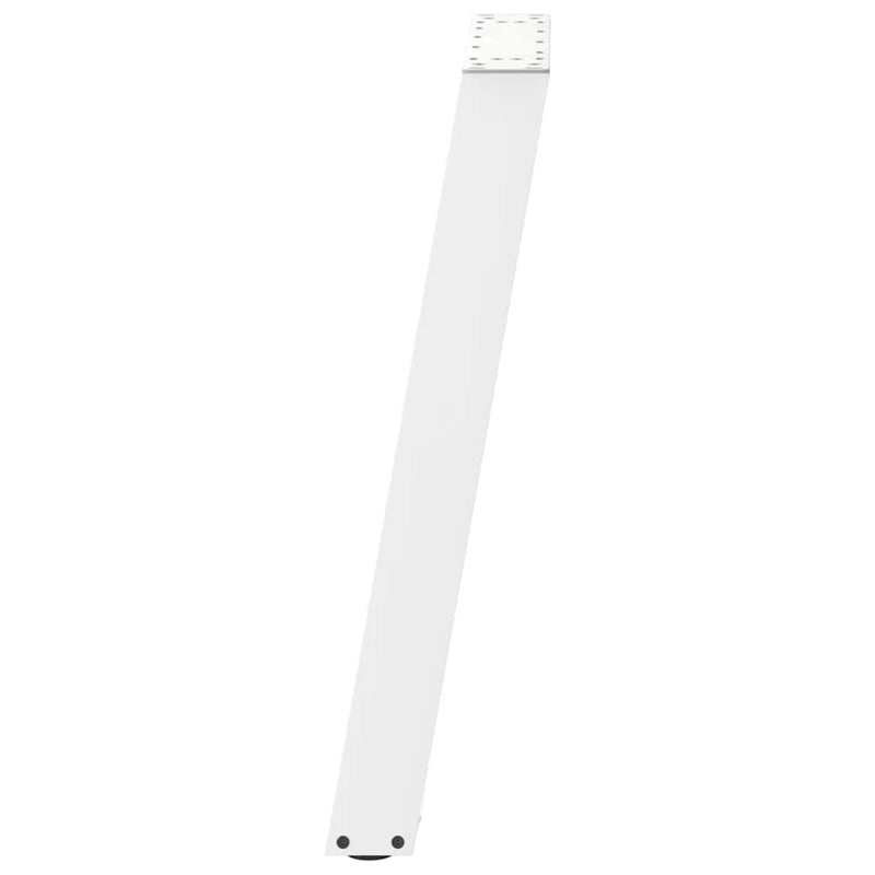 Picioare de masă în formă de U, 2 buc., alb, 50x(72-73) cm, oțel