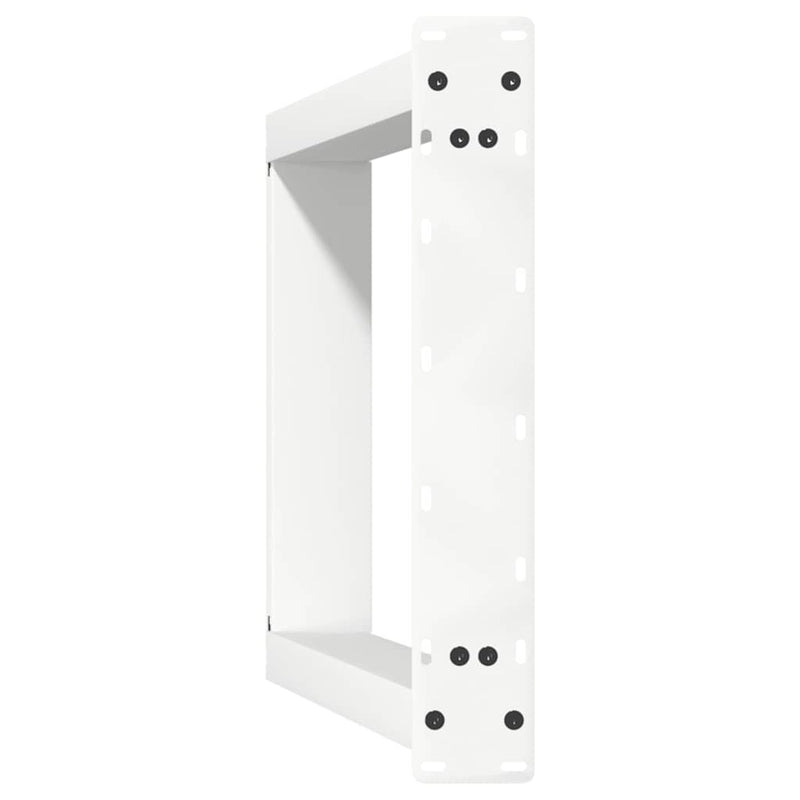 Picioare de masă în formă de U, 2 buc., alb, 50x(72-73) cm, oțel