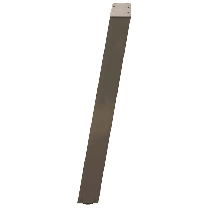 Picioare de masă în formă de U, 2 buc., oțel natural, 60 x (72-73) cm