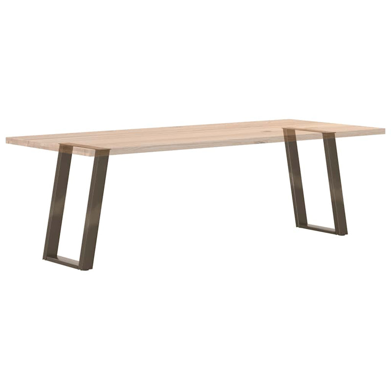 Picioare de masă în formă de U, 2 buc., oțel natural, 60 x (72-73) cm
