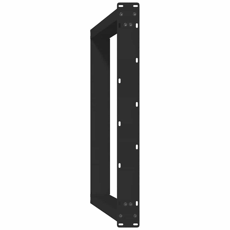 Picioare de masă în formă de U, 2 buc., negru, 80x(72-73) cm, oțel