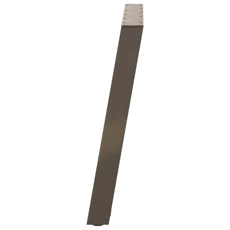 Picioare de masă în formă de U, 2 buc., oțel natural, 90x(72-73) cm