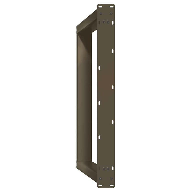 Picioare de masă în formă de U, 2 buc., oțel natural, 90x(72-73) cm
