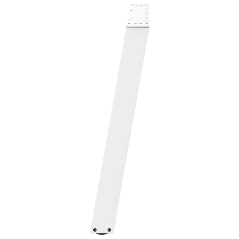 Picioare de masă în formă de U, 2 buc., alb, 100 x (72-73) cm, oțel
