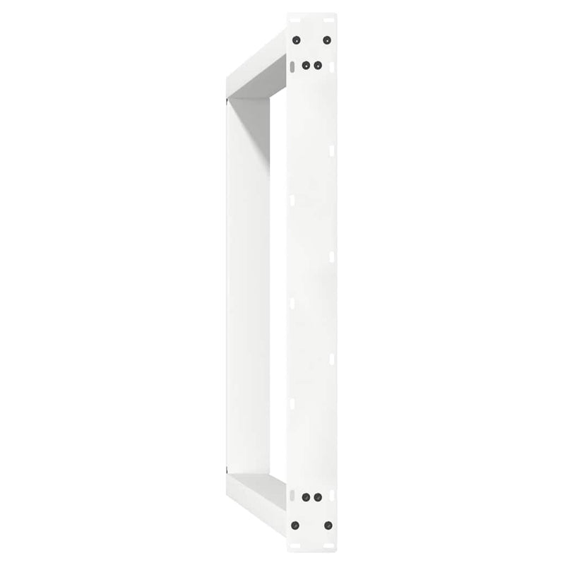 Picioare de masă în formă de U, 2 buc., alb, 100 x (72-73) cm, oțel