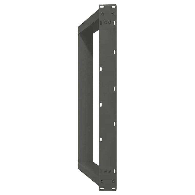 Picioare de masă în formă de U, 2 buc., antracit, 100x(72-73) cm, oțel