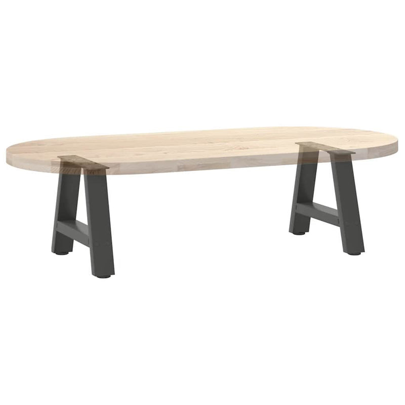 Picioare pentru măsuță de cafea în formă de A, 2 buc., antracit, 30x(30-31) cm, oțel