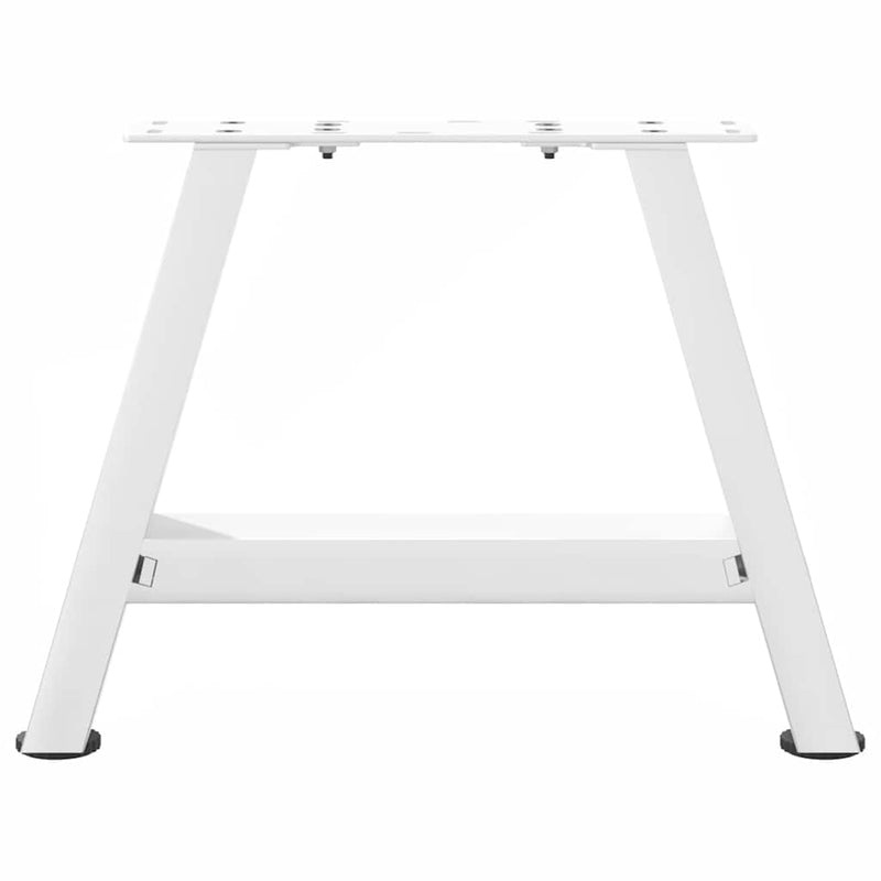 Picioare pentru măsuță de cafea în formă de A, 2 buc., alb, 40x(30-31) cm, oțel