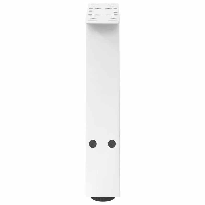 Picioare pentru măsuță de cafea în formă de A, 2 buc., alb, 50x(30-31) cm, oțel