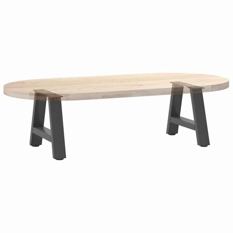 Picioare pentru măsuță de cafea în formă de A, 2 buc., antracit, 50x(30-31) cm, oțel