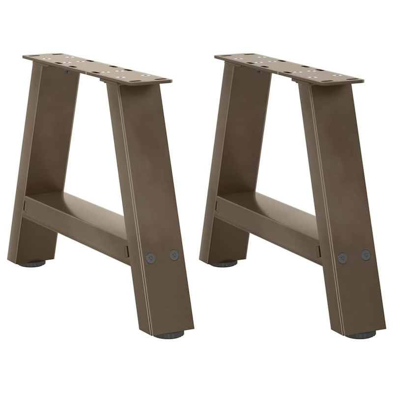 Picioare pentru măsuță de cafea în formă de A, 2 buc., 50x(30-31) cm, oțel
