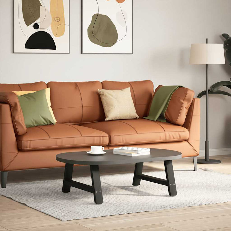 Picioare pentru măsuță de cafea în formă de A, 2 buc., negru, 60x(30-31) cm, oțel