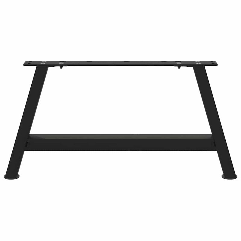 Picioare pentru măsuță de cafea în formă de A, 2 buc., negru, 60x(30-31) cm, oțel