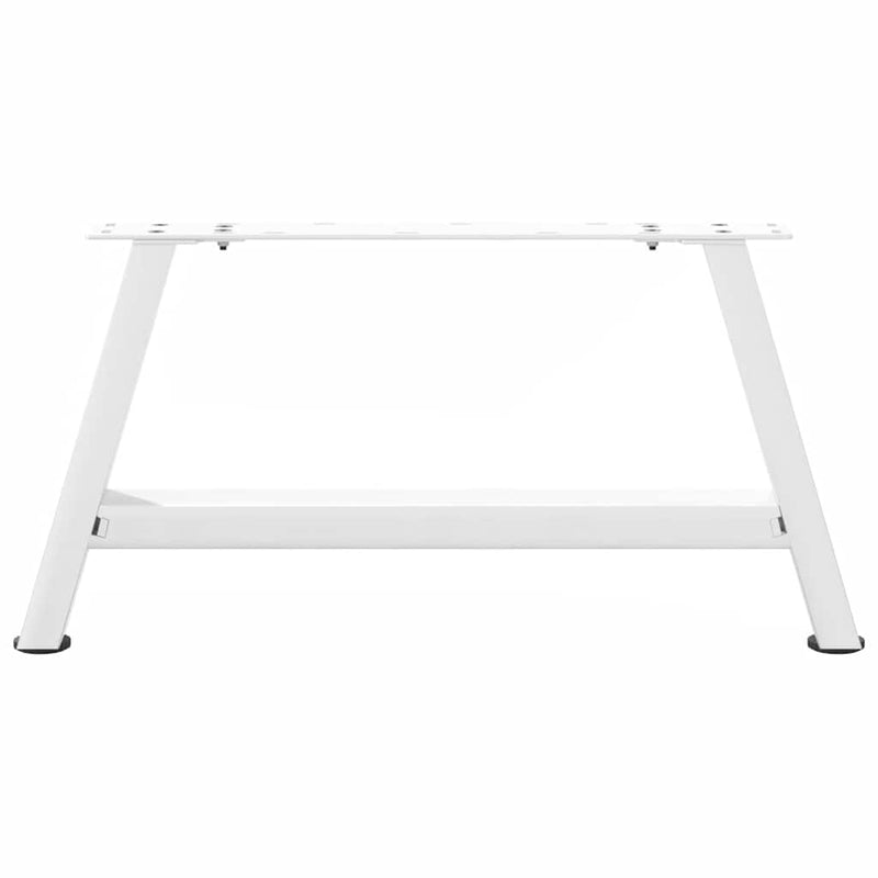 Picioare pentru măsuță de cafea în formă de A, 2 buc., alb, 60x(30-31) cm, oțel
