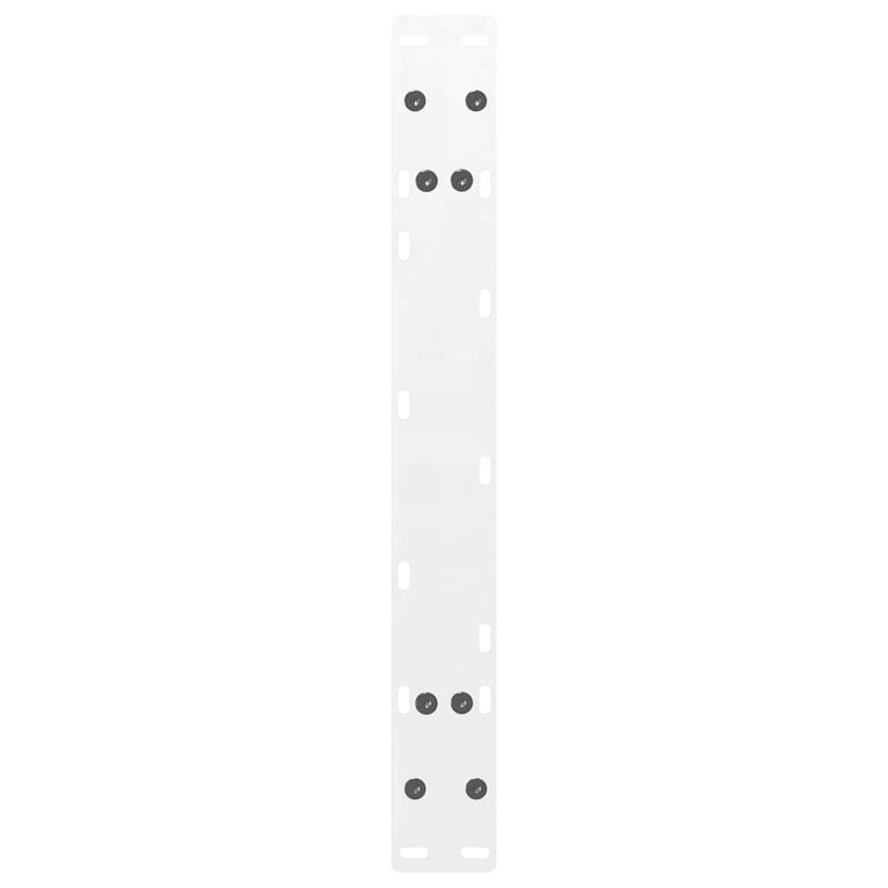Picioare pentru măsuță de cafea în formă de A, 2 buc., alb, 60x(30-31) cm, oțel