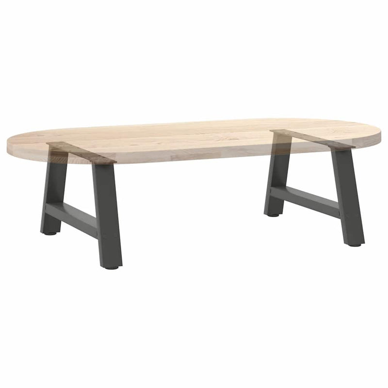 Picioare pentru măsuță de cafea în formă de A, 2 buc., antracit, 60x(30-31) cm, oțel