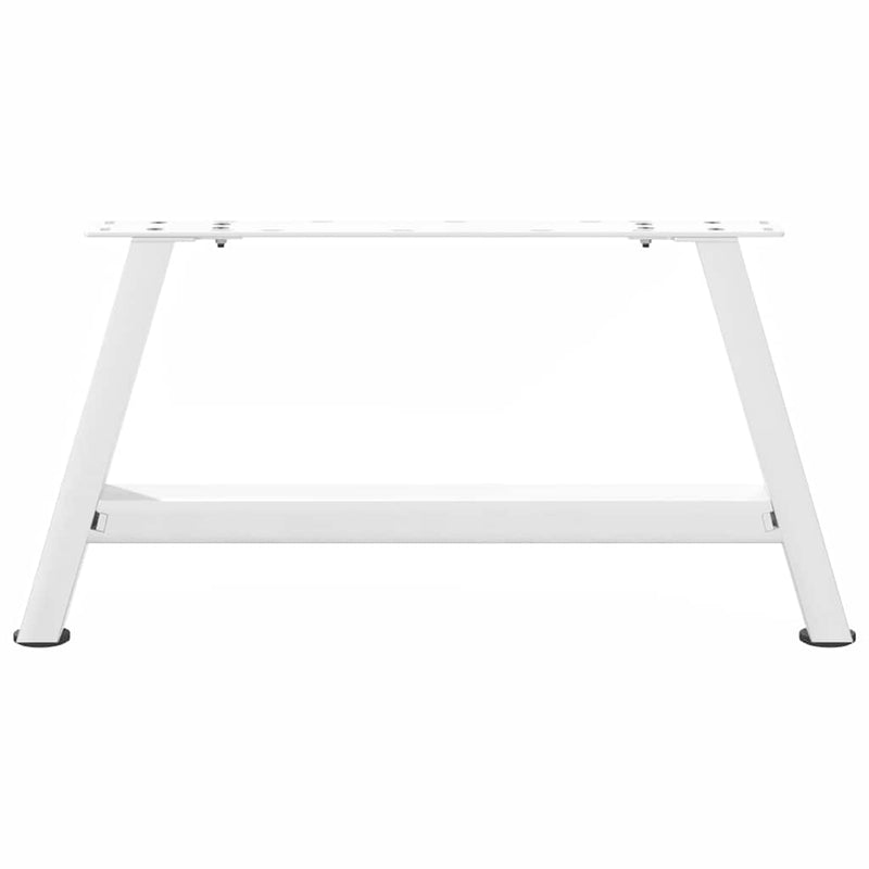 Picioare pentru măsuță de cafea în formă de A, 2 buc., alb, 70x(30-31) cm, oțel