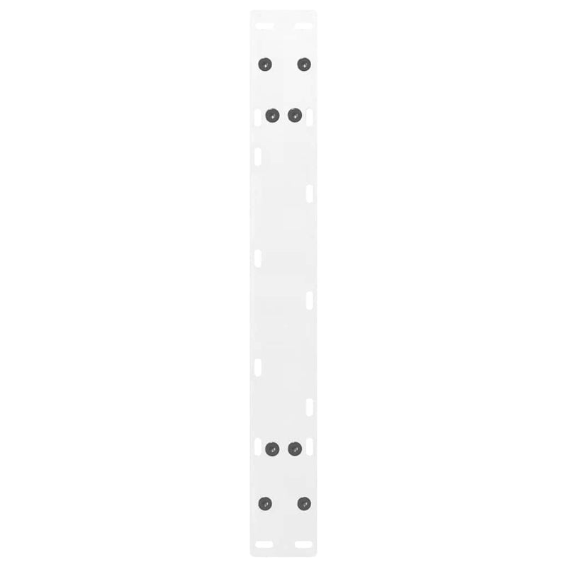 Picioare pentru măsuță de cafea în formă de A, 2 buc., alb, 70x(30-31) cm, oțel