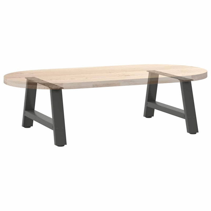 Picioare pentru măsuță de cafea în formă de A, 2 buc., antracit, 70x(30-31) cm, oțel