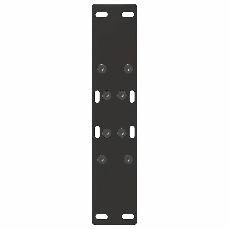 Picioare pentru măsuță de cafea în formă de A, 2 buc., negru, 38x(42-43) cm, oțel