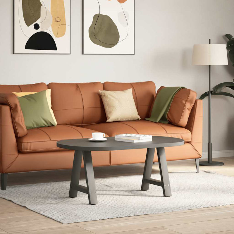 Picioare pentru măsuță de cafea în formă de A, 2 buc., antracit, 38x(42-43) cm, oțel
