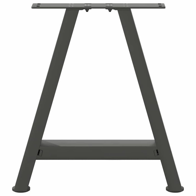Picioare pentru măsuță de cafea în formă de A, 2 buc., antracit, 38x(42-43) cm, oțel