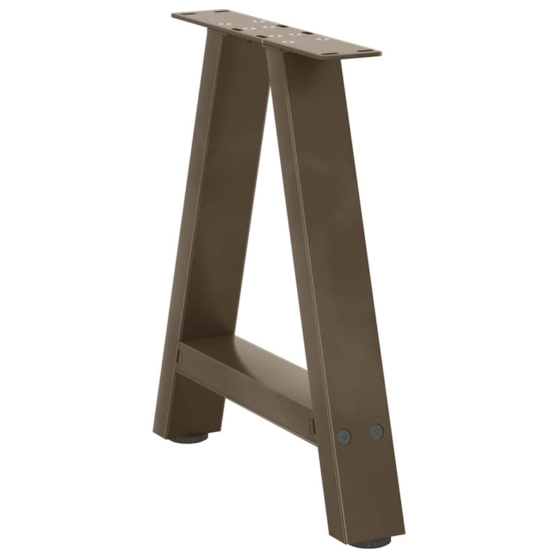 Picioare pentru măsuță de cafea în formă de A, 2 buc., 38x(42-43) cm, oțel