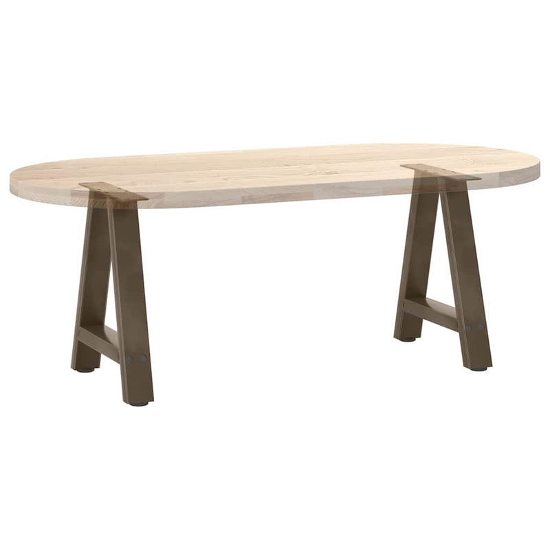 Picioare pentru măsuță de cafea în formă de A, 2 buc., 38x(42-43) cm, oțel