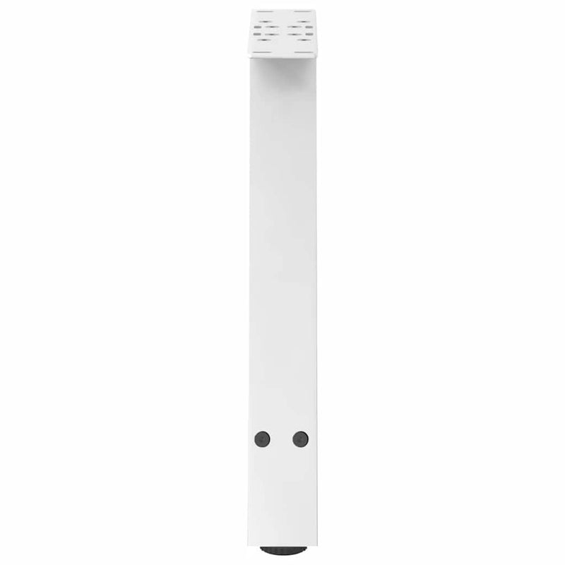 Picioare pentru măsuță de cafea în formă de A, 2 buc., alb, 50x(42-43) cm, oțel