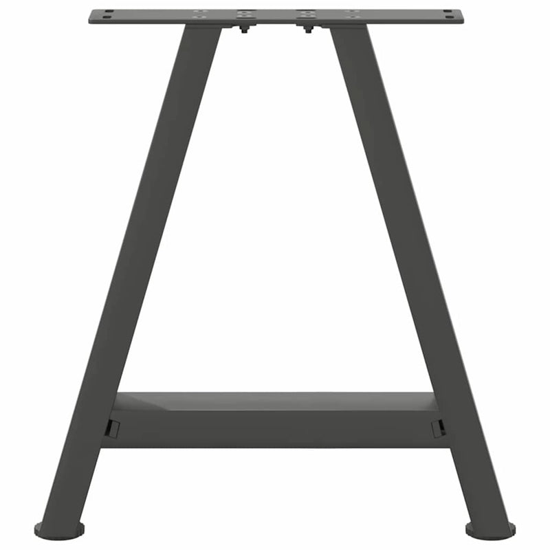 Picioare pentru măsuță de cafea în formă de A, 2 buc., antracit, 50x(42-43) cm, oțel