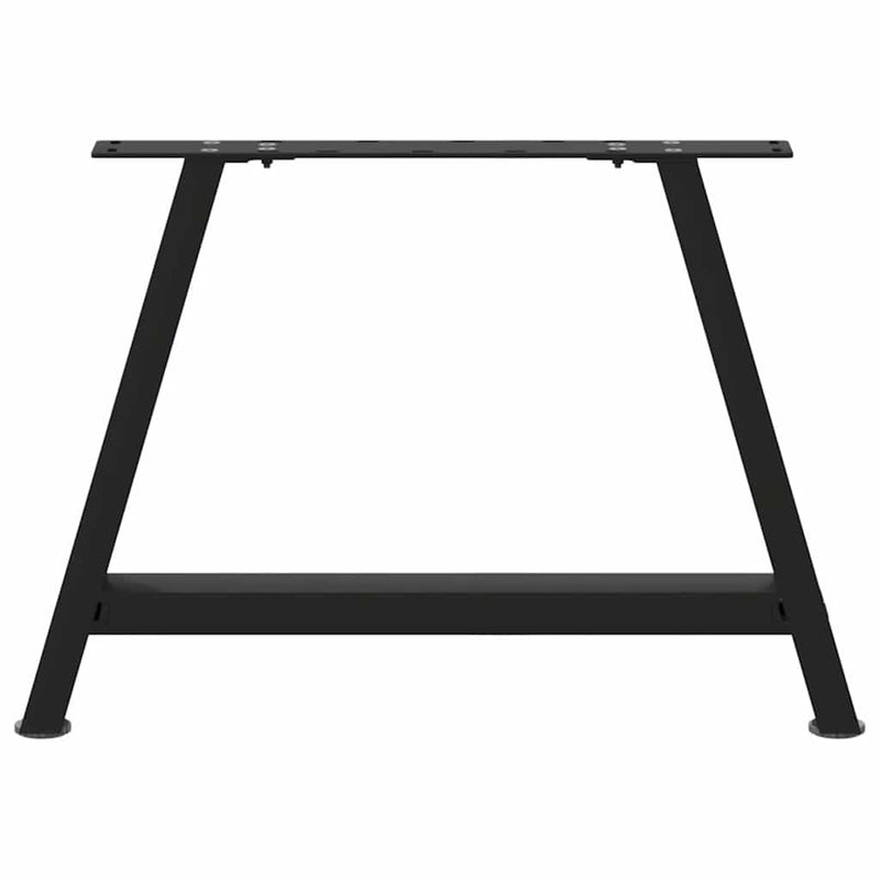 Picioare pentru măsuță de cafea în formă de A, 2 buc., negru, 60x(42-43) cm, oțel
