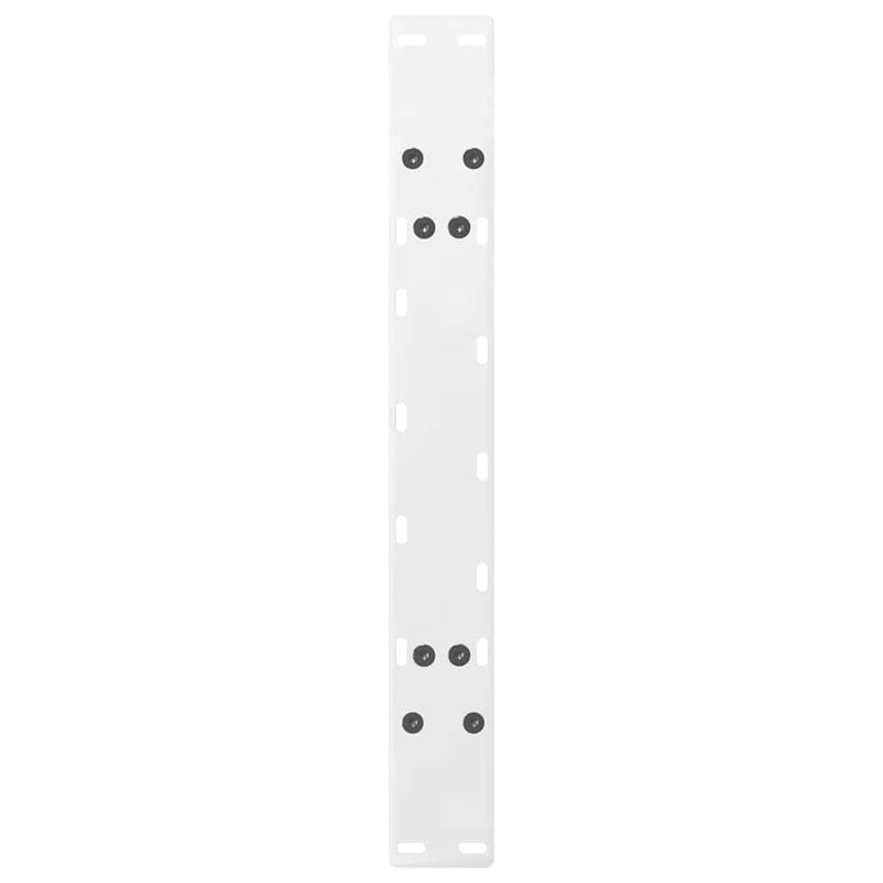 Picioare pentru măsuță de cafea în formă de A, 2 buc., alb, 60x(42-43) cm, oțel