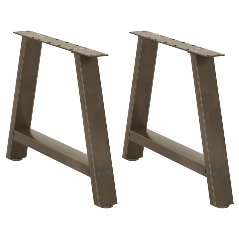 Picioare pentru măsuță de cafea în formă de A, 2 buc., 60x(42-43) cm, oțel
