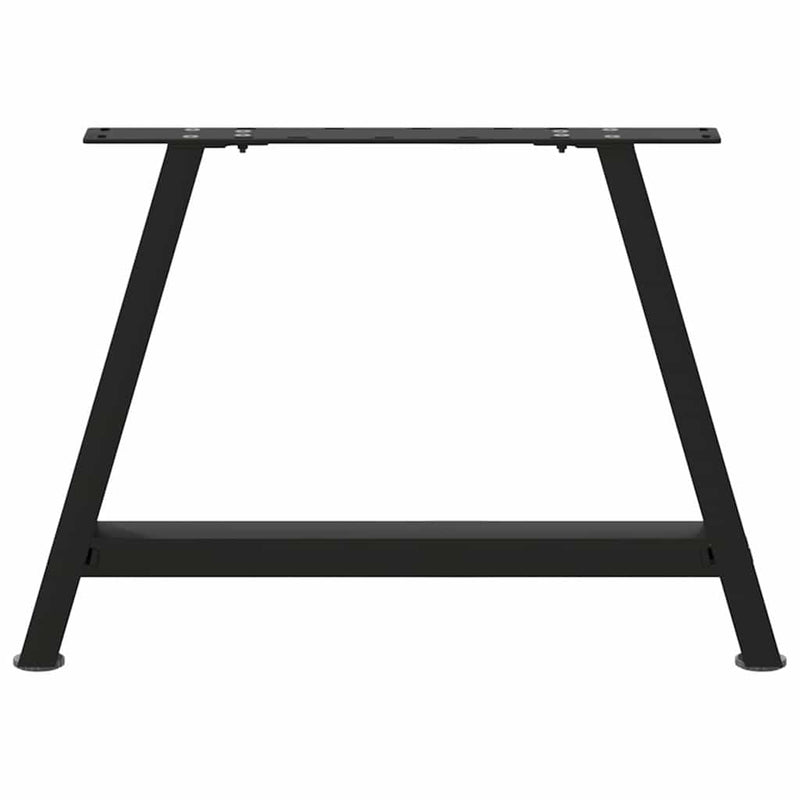 Picioare pentru măsuță de cafea în formă de A, 2 buc., negru, 70x(42-43) cm, oțel