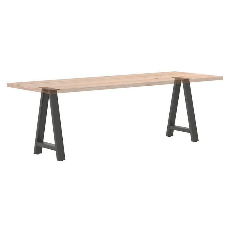 Picioare de masă în formă de A, 2 buc., antracit, 60x(72-73) cm, oțel