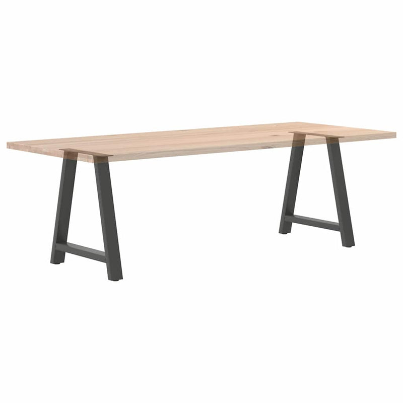 Picioare de masă în formă de A, 2 buc., antracit, 80x(72-73) cm, oțel