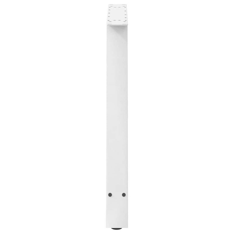 Picioare de masă în formă de A, 2 buc., alb, 90x(72-73) cm, oțel