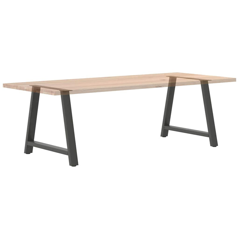 Picioare de masă în formă de A, 2 buc., antracit, 90x(72-73) cm, oțel