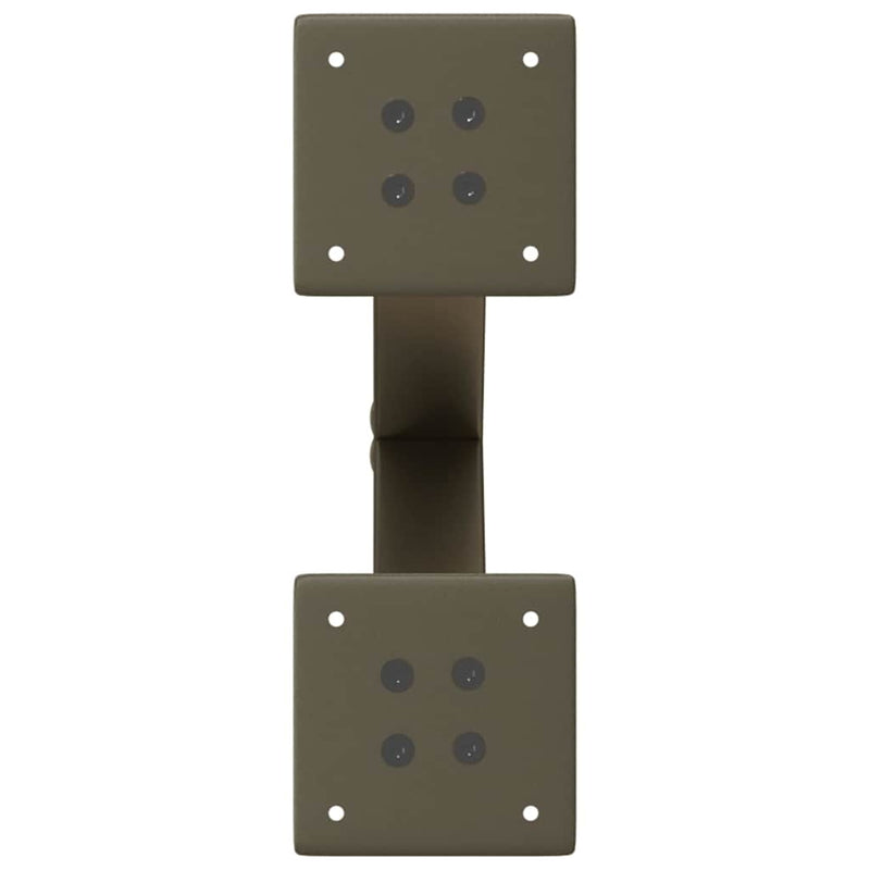 Picioare pentru măsuță de cafea în formă de X, 2 buc., oțel natural, 30x(30-31) cm