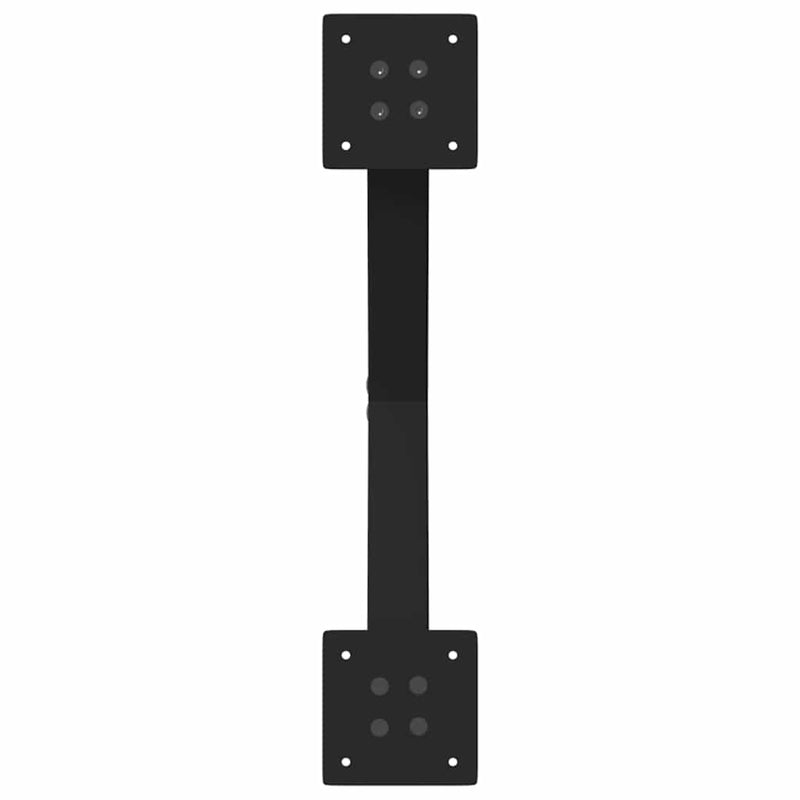 Picioare pentru măsuță de cafea în formă de X, 2 buc., negru, 50x(30-31) cm, oțel