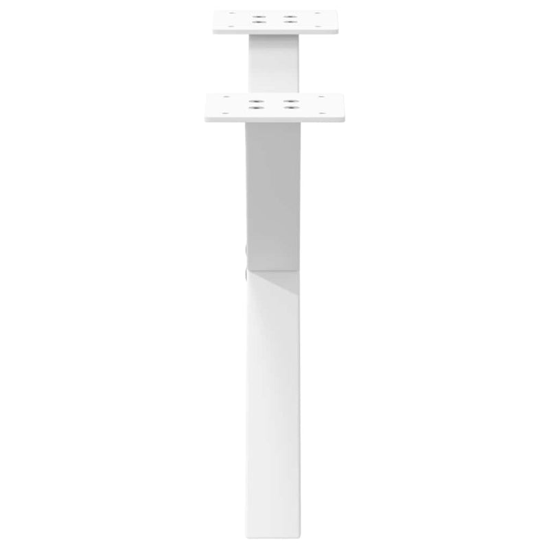 Picioare pentru măsuță de cafea în formă de X, 2 buc., alb, 60x(30-31) cm, oțel