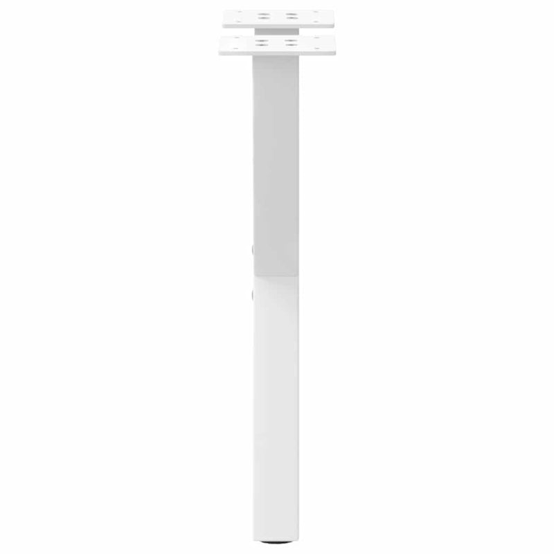 Picioare pentru măsuță de cafea în formă de X, 2 buc., alb, 38x(42-43) cm, oțel