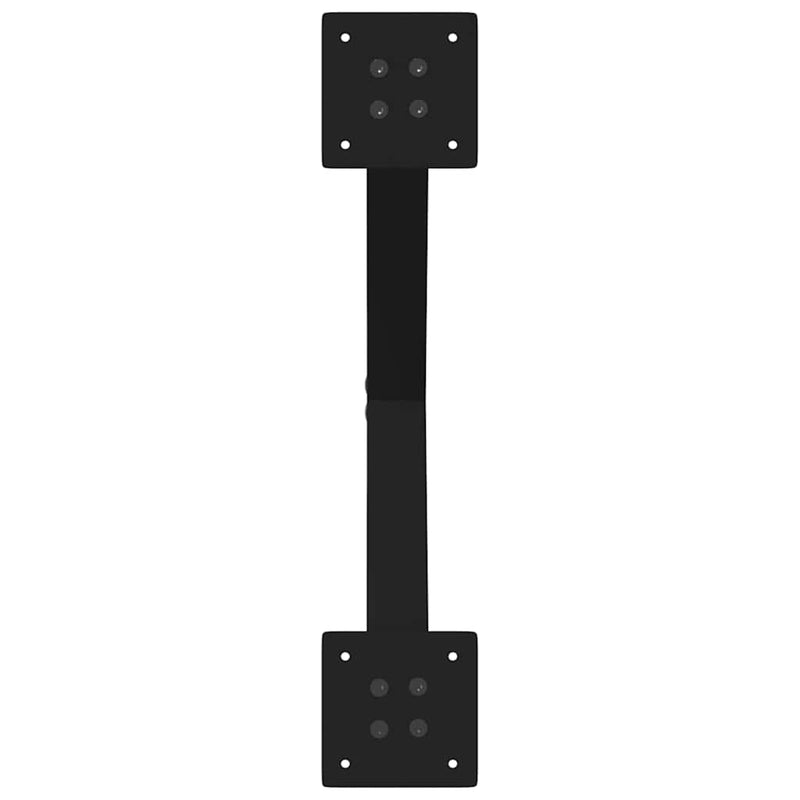 Picioare pentru măsuță de cafea în formă de X, 2 buc., negru, 50x(42-43) cm, oțel