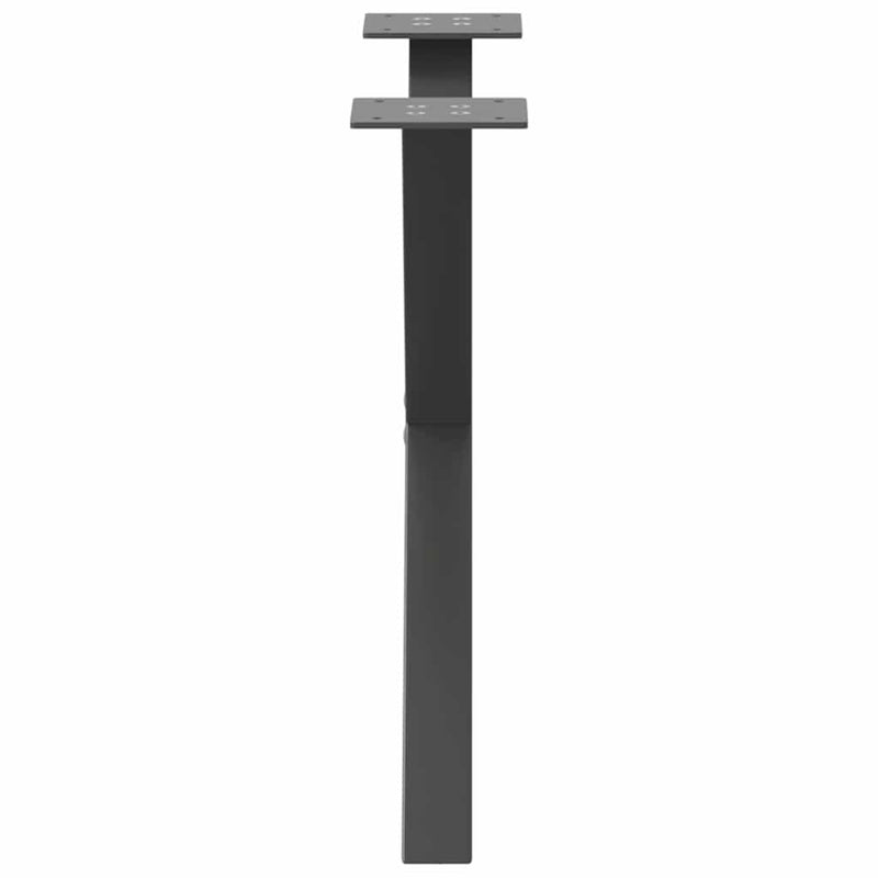 Picioare pentru măsuță de cafea în formă de X, 2 buc., antracit, 60x(42-43) cm, oțel