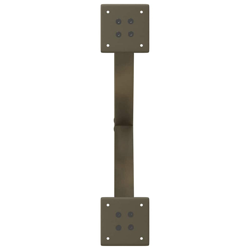 Picioare pentru masă de cafea în formă de X, 2 buc., oțel natural, 60 x (42-43) cm