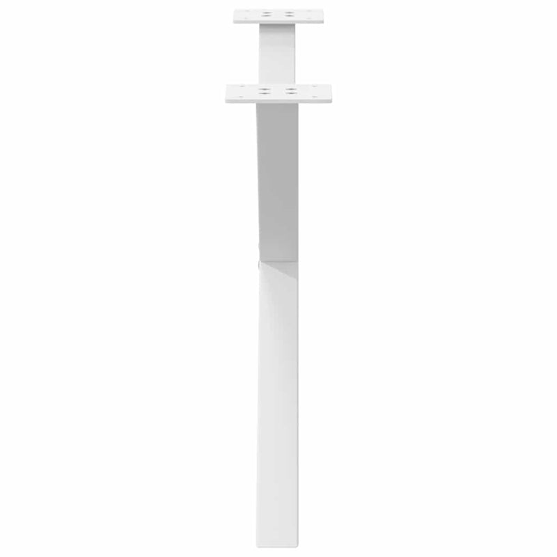 Picioare pentru măsuță de cafea în formă de X, 2 buc., alb, 70x(42-43) cm, oțel