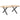 Picioare pentru măsuță de cafea în formă de X, 2 buc., antracit, 70x(42-43) cm, oțel
