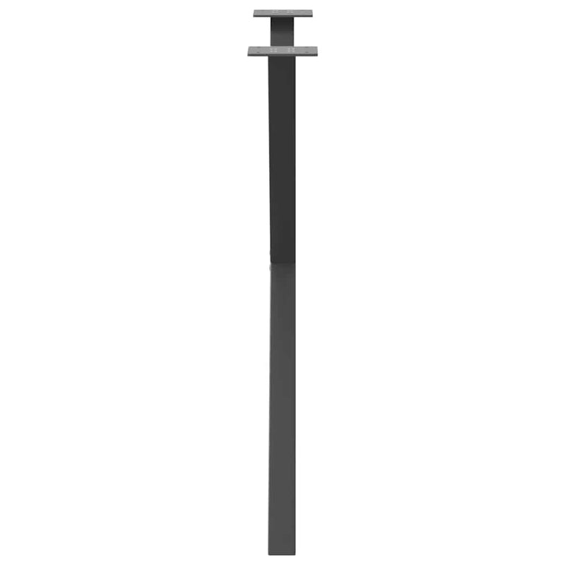 Picioare de masă în formă de X, 2 buc., antracit, 80x(72-73) cm, oțel